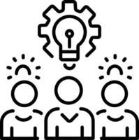 Barnstorming session icon in linear style vector