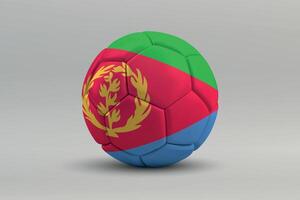 Eritrea Soccer Ball with National Flag Design vector