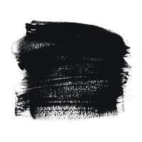 Brush Stroke with Grunge texture. Creative brush lines with rough edges. Abstract freehand doodle line border. Highlight splash vector