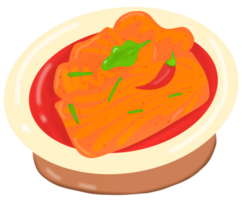 korean traditional food spicy kimchi png
