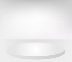 Abstract white grey color circle and light effect background. Wallpaper design vector
