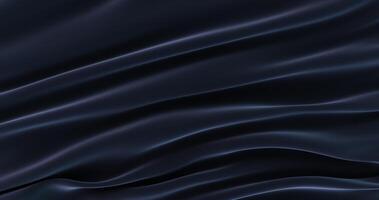 3D render of black fabric as a background, smoth cloth photo