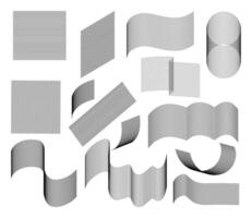 collection of various geometric line patterns showcasing different shapes and textures for design applications. vector