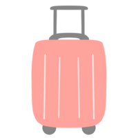 a pink suitcase on a transparent background png