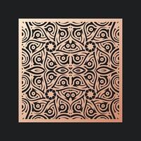 Elegant seamless die cut decorative pattern design template vector