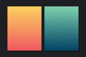 colorful abstract art pattern cover design vector