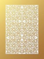 Luxury seamless die cut decorative pattern design template vector