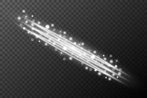 light sparkle effect with stars and sparkles on background vector