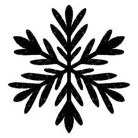 a black and white, snowflake on a white background vector