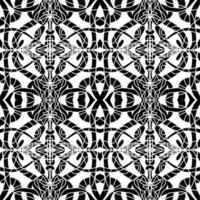 a black and white, pattern with a large design vector