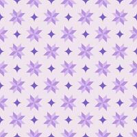 Purple block star with sparkling pastel seamless pattern. vector
