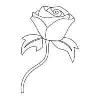 Through the simplicity of a single continuous line, rose single-line art symbolizes love, passion, and beauty in its purest form. vector