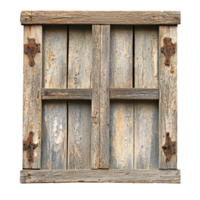 Isolated Abandoned Window Shutter for Design Use Transparent Background. png