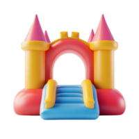 Bouncy Castle Fun for Outdoor Events Transparent Background. png