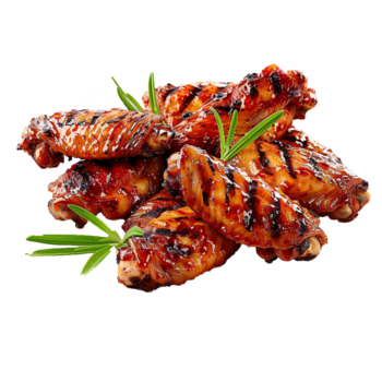 Delicious Grilled Chicken Wings Savory BBQ Flavorful Food png
