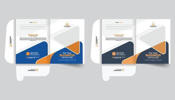 Custom folder design modern and unique file folder design for your business. Document file folder design for office or company. Office file, office folder, office document, file folder design template vector