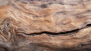 Close-up of rustic textured tree bark with natural wood patterns and deep grain lines photo