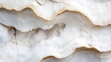 Abstract Close-Up of Weathered Limestone Layers with Unique Natural Patterns photo