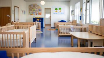 Modern Daycare Facility Designed for Infants and Toddlers with Safe and Interactive Environment photo