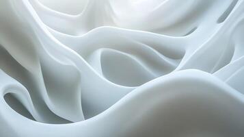 Smooth Abstract White Fluid Texture Background for Elegant Design Projects photo