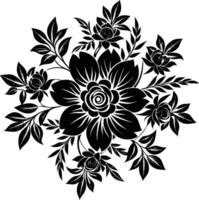 Botanical Rose Elements vector