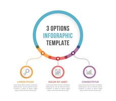 Infographic template - flow chart vector