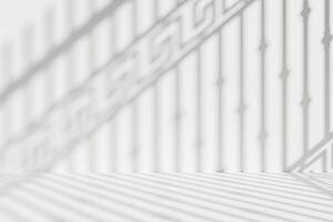 Natural Light Window Shadow Patterns on Wall photo