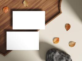 Modern Branding Mockup for Business Cards photo