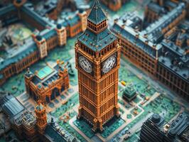 A model of big ben in london photo