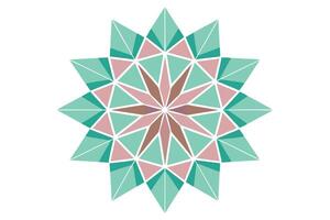 Ornate Star Design with Triangular Pattern vector