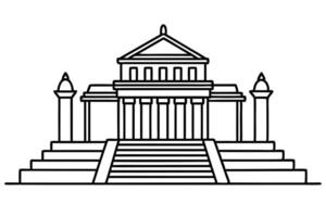 illustration of an ancient temple complex. vector