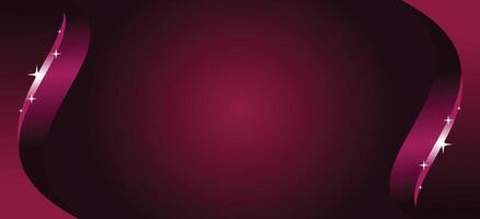 Soft dark pink background with modern waves. futuristic background copy space for banner or poster vector