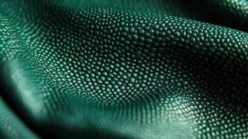 Close-up texture of green lizard skin in high resolution for backgrounds photo