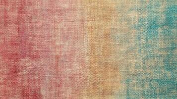 Multicolored gradient textile texture in red, orange, and blue shades for backgrounds photo