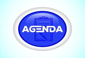 Agenda button design. Suitable for mobile app, and website UI design. vector