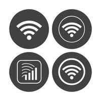 Wi Fi symbol signal connection. internet technology sign. vector