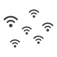Wi Fi symbol signal connection. vector
