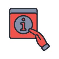 info box icon. .Editable stroke.linear style sign for use web design,logo. vector