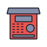 atm icon. .Editable stroke.linear style sign for use web design,logo..Symbol illustration. vector