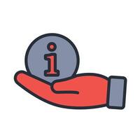 give infos icon. .Editable stroke.linear style sign for use web design vector