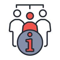 about us icon. .Editable stroke.linear style sign for use web design vector