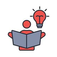 Brainstorming icon. .Editable stroke.linear style sign. vector