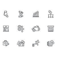 personal finance icon. .Editable stroke.linear style sign for use web design,logo.Symbol illustration. vector