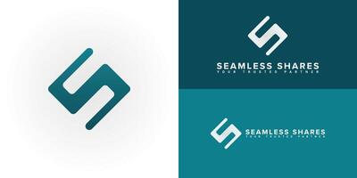 The dynamic logo design features the initials S or SS creatively intertwined, creating a unique and visually striking symbol that evokes a sense of stability, security, and seamless transactions. vector