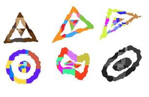abstract geometric shapes. vector