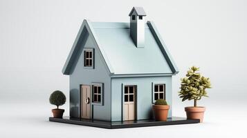 Realistic 3D house rendering .for architectural projects photo