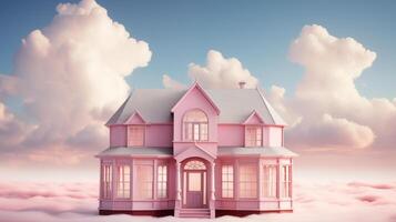 Advanced smart house simulation with inte3D house model design . photo
