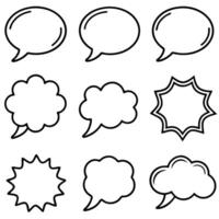 speech bubbles set of different vector