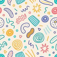 seamless background pattern with colorful shapes and shapes vector