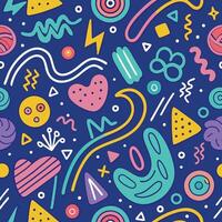 seamless pattern colorful shapes vector